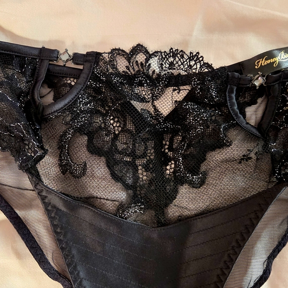 Honey Birdette JANA Black Lace Panties - Picture 2 of 6